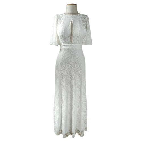 FOREVER UNIQUE Damen Kleid in Weiß Größe: UK 8 | Second Hand