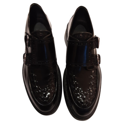 Hermès Lace-up shoes Leather in Black