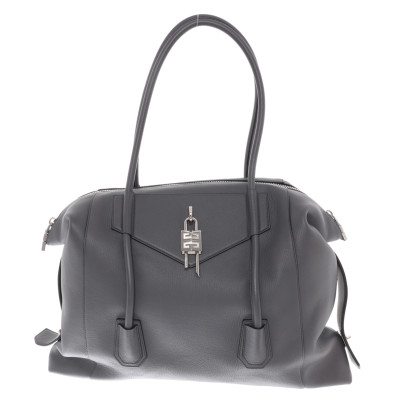 Givenchy Antigona Soft Lock Bag Leather in Grey