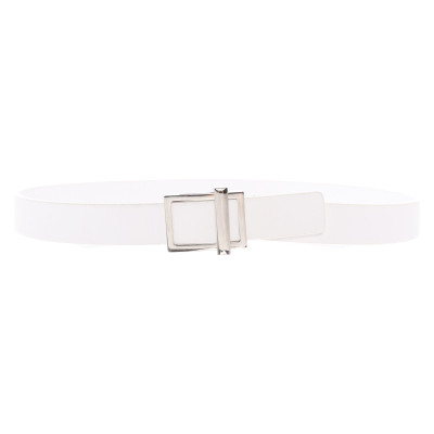 Jil Sander Belt Leather in White