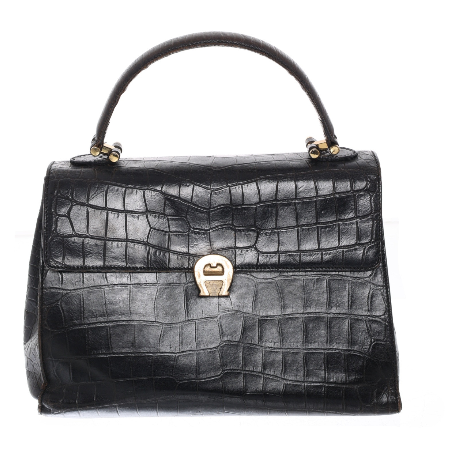 AIGNER Women's Handtasche aus Leder in Schwarz | Second Hand