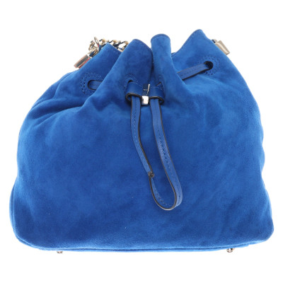 Karen Millen Shoulder bag Leather in Blue