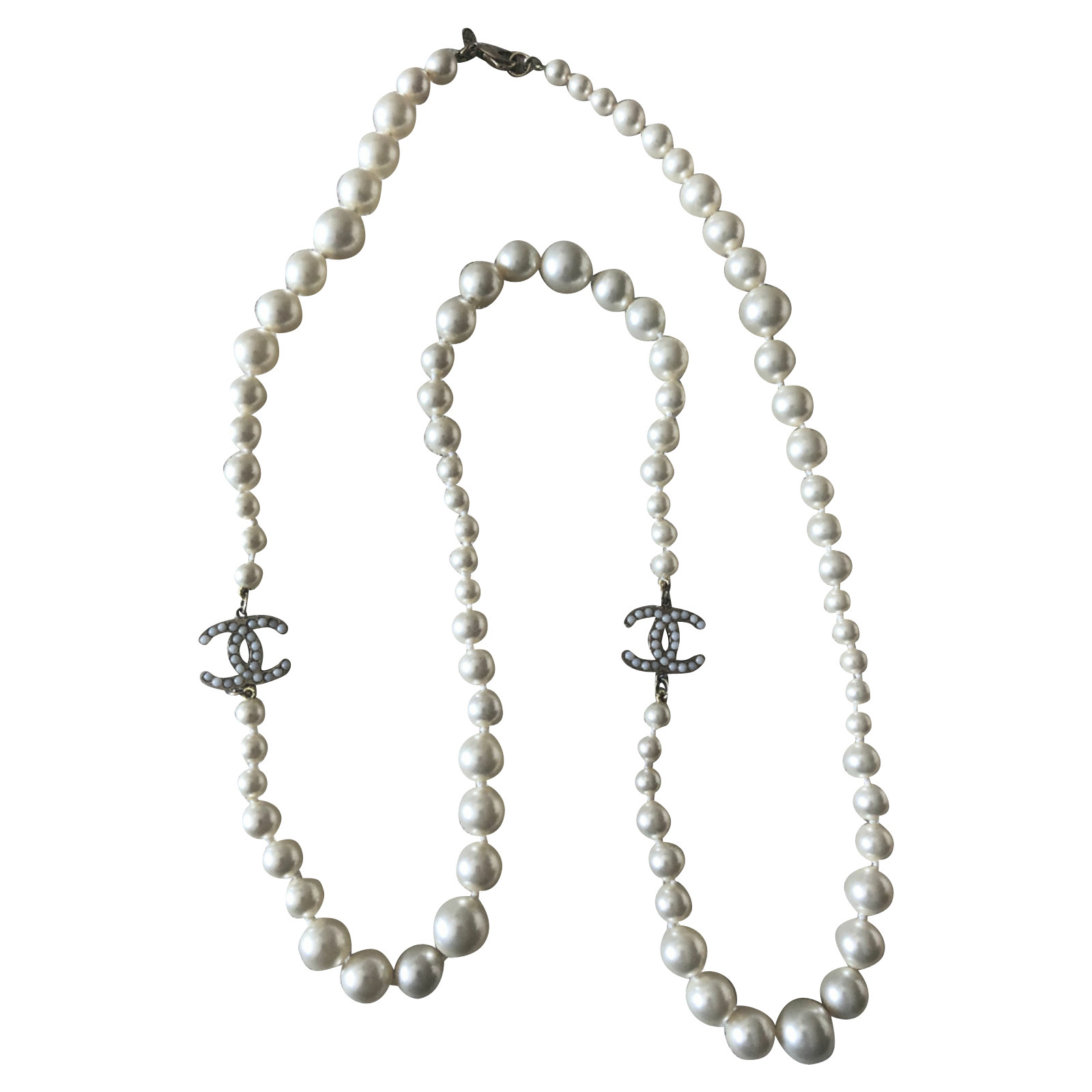 Chanel Kette aus Perlen - Second Hand Chanel Kette aus Perlen gebraucht  kaufen für 1999€ (4365344)