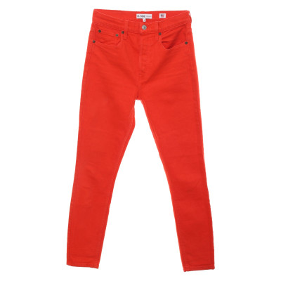 Re/Done Jeans Katoen in Rood