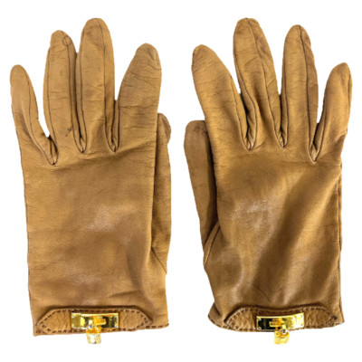 Hermès Gloves Suede in Brown