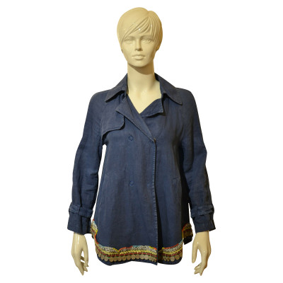 Bazar Deluxe Jacket/Coat Linen in Blue