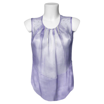 Emporio Armani Top Silk in Violet