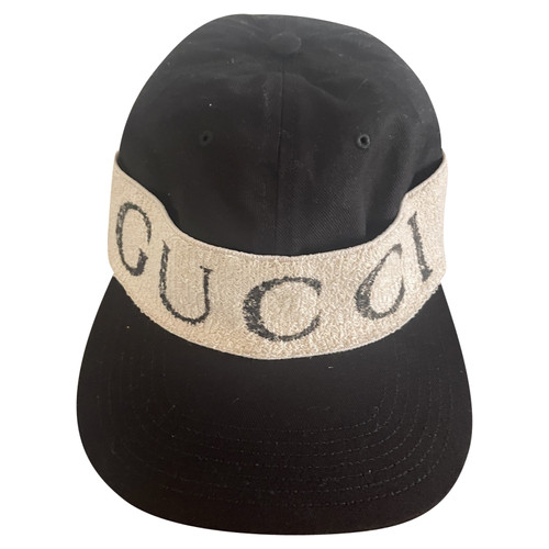 GUCCI Women's Hat/Cap Cotton in Black | Second Hand