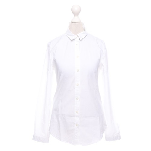 BURBERRY Women's Top Cotton in White Size: S | Second Hand