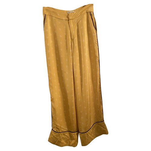 SECOND FEMALE Damen Hose aus Viskose in Gelb Größe: M