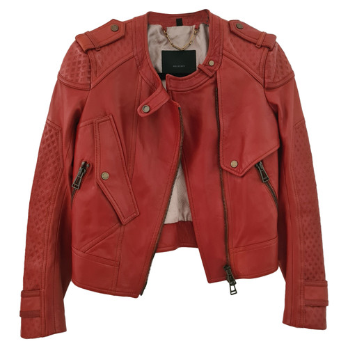 BELSTAFF Damen Jacke/Mantel aus Leder in Rot Größe: S