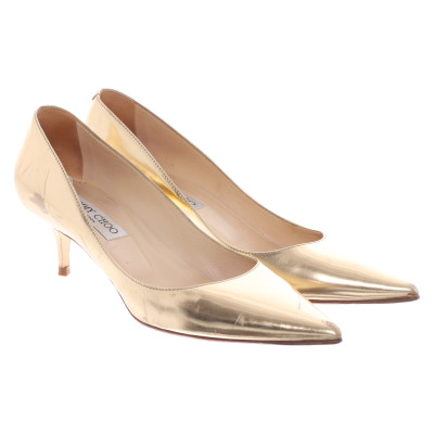 Jimmy Choo Pumps/Peeptoes Patent leather in Gold