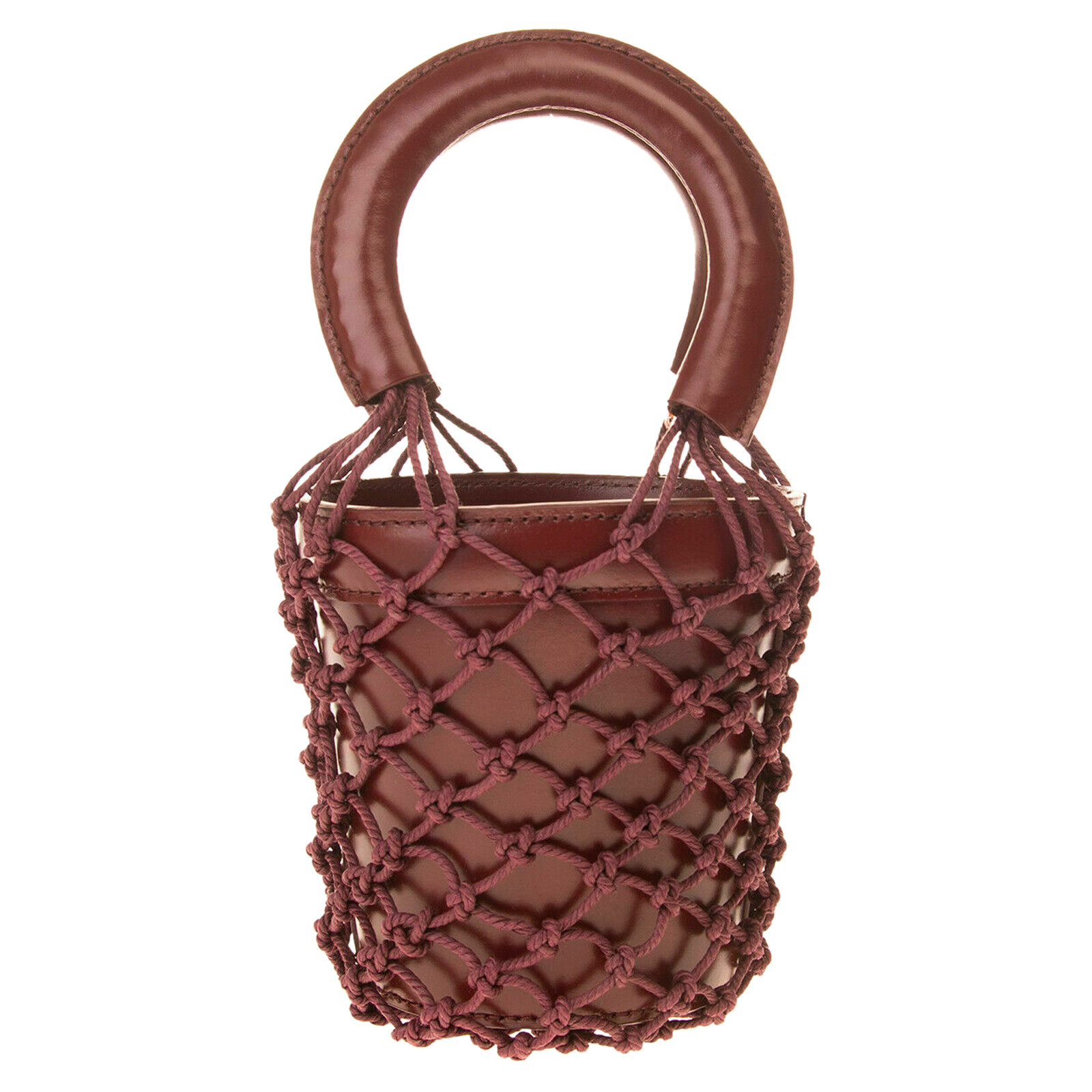 STAUD Women's Handtasche aus Leder in Bordeaux | Second Hand