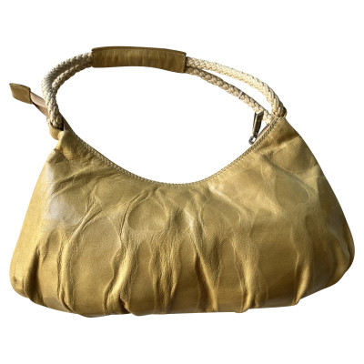 Braccialini Handtasche aus Leder in Gelb