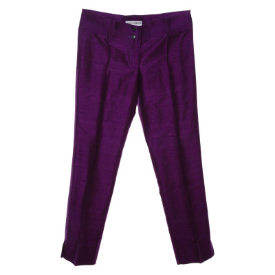 Dolce & Gabbana Trousers Silk in Violet