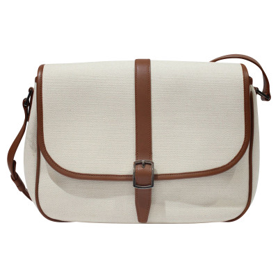 Saint Laurent Handbag Canvas in Cream