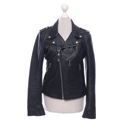 Jeremy Scott Jacket/Coat Leather in Black
