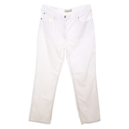 HENRY COTTON'S Femme Paire de Pantalon en Coton en Blanc