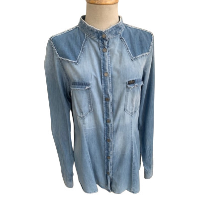 7 For All Mankind Top Cotton in Blue