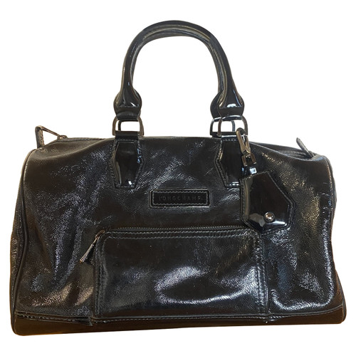 LONGCHAMP Damen Handtasche aus Lackleder in Schwarz