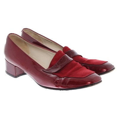 Bally Slippers/Ballerinas Patent leather in Red