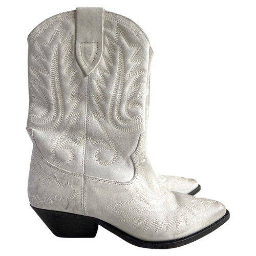 ISABEL MARANT Women's Ankle boots Leather in White