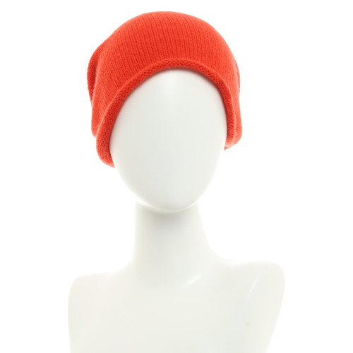 COS Damen Hut/Mütze aus Kaschmir in Rot | Second Hand