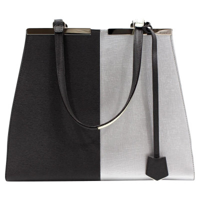 Fendi Shopper Leather in Grey