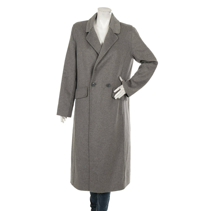 Fashion Coats Wool Coats Steffen Schraut Wool Coat light grey flecked casual look 