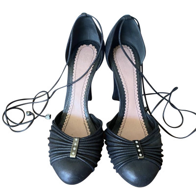 John Galliano Chaussures compensées en Cuir en Noir