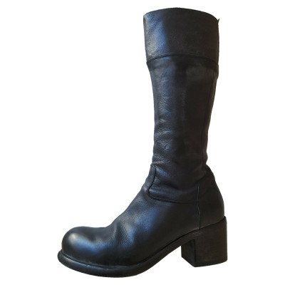 Moma Boots Leather in Black