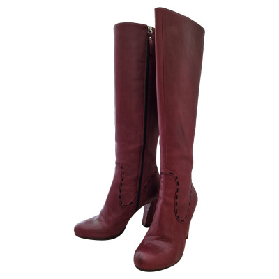 Deimille Boots Leather in Red