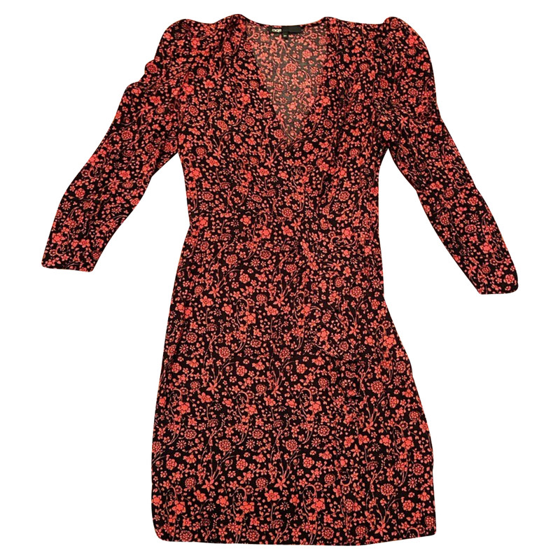 MAJE Femme Robe en Viscose en Rouge en Taille FR 34