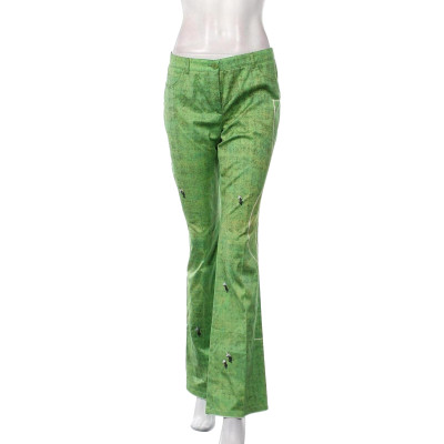 Akris Punto Trousers Cotton in Green