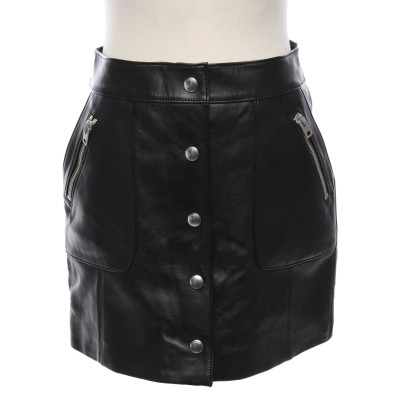 Coach Skirt Leather in Black
