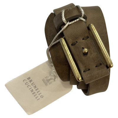 Brunello Cucinelli Belt Leather in Beige