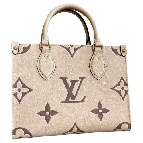 LOUIS VUITTON Women's Onthego PM Leather in Cream
