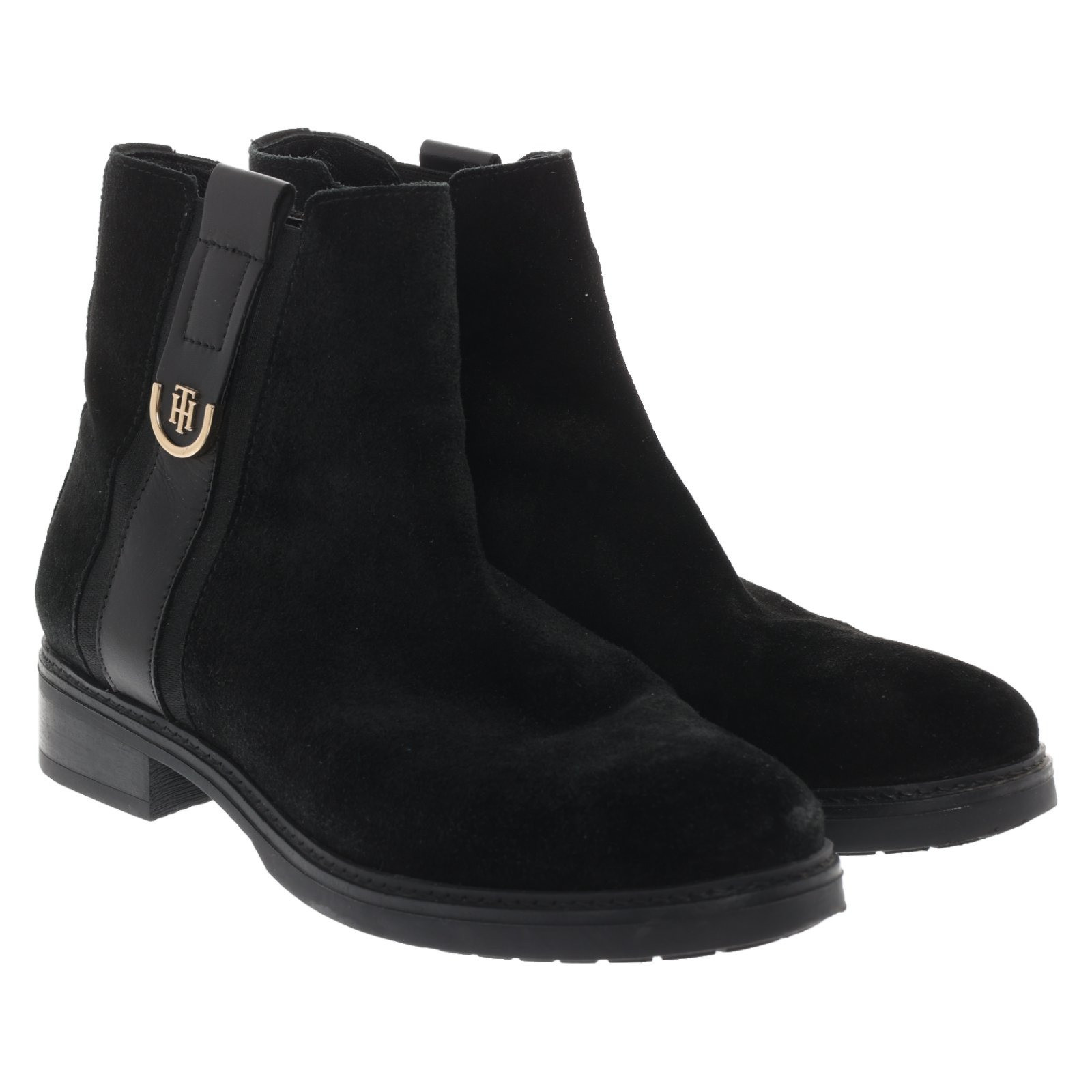 TOMMY HILFIGER Women's Ankle boots Leather in Black