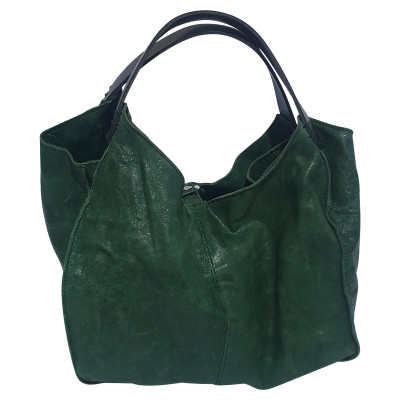 Hache Handbag Leather in Green