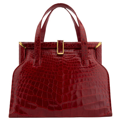 Collection Privée Handbag Leather in Red