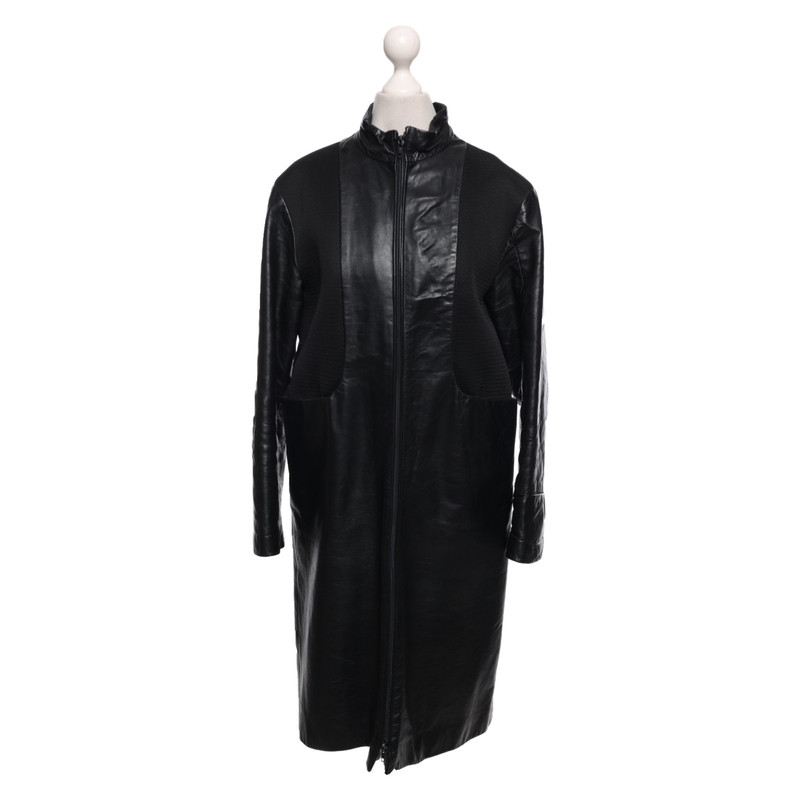 Miu Miu Wollen jas zwart casual uitstraling Mode Jassen Wollen jassen 