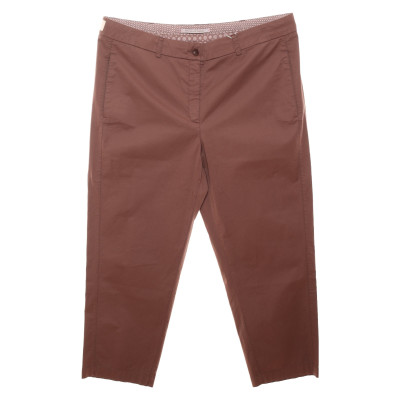 Raffaello Rossi Trousers Cotton in Brown