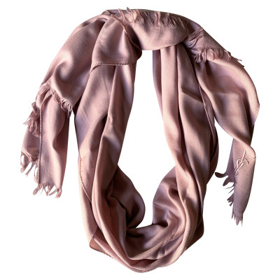 Yves Saint Laurent Schal/Tuch aus Seide in Rosa / Pink