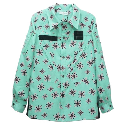 Weili Zheng Jacket/Coat in Turquoise