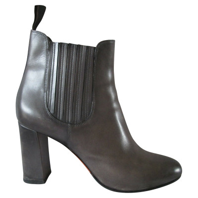 Santoni Ankle boots Leather in Grey