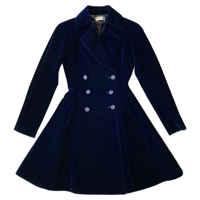 Alaïa Jacket/Coat Viscose in Blue