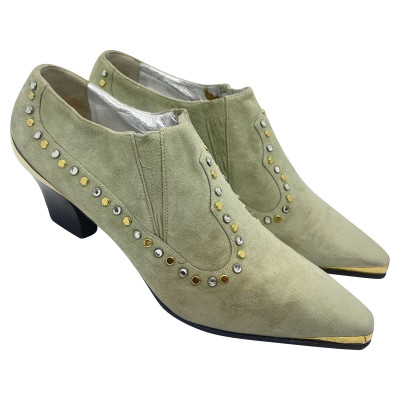 Gianni Versace Ankle boots Leather in Green