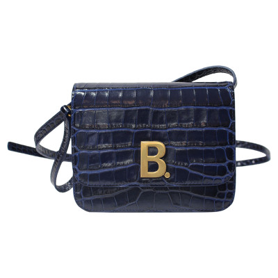 Balenciaga B. Bag en Cuir en Bleu