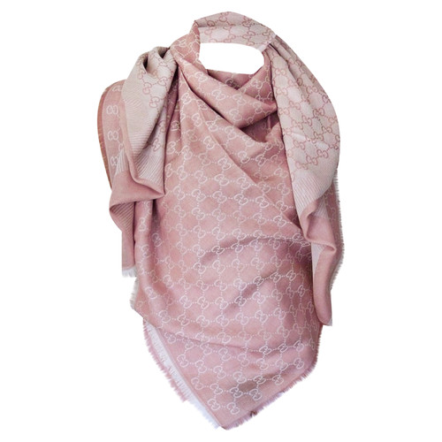GUCCI Damen Schal/Tuch aus Wolle in Rosa / Pink