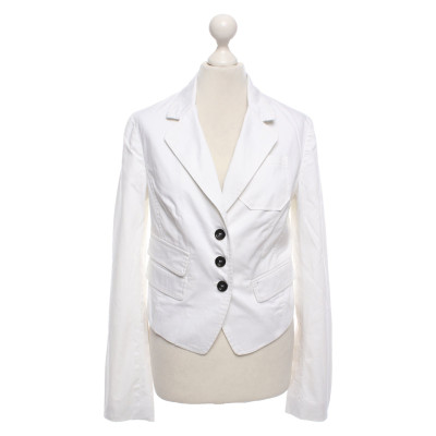 Mangano Veste/Manteau en Coton en Blanc